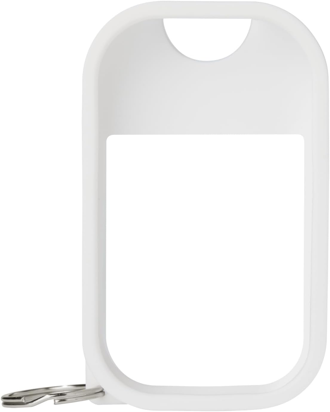 Touchland Hand Sanitizer Mist Case 1FL. OZ., Protective and Stylish Hand Sanitizer Spray Accessory, Silicone Case with Keyring, Icy White