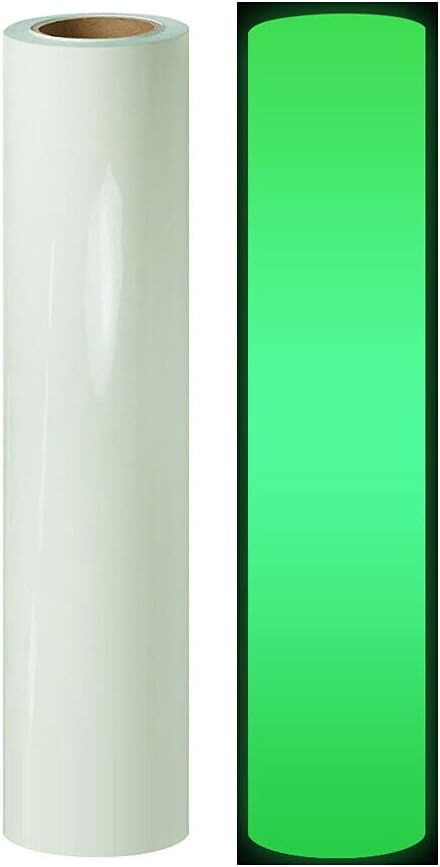 NewL Glow in the Dark Heat Transfer Vinyl HTV T-Shirt 30cm x 150cm Roll Iron Heat Press