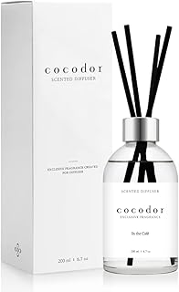 COCODOR White Label Reed Diffuser/in The Cafe/6.7oz(200ml)/Home Decor & Office Decor, Fragrance and Gifts, Aromatherapy