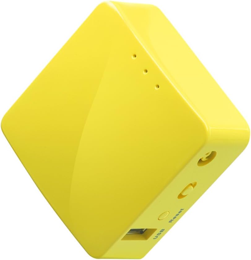 GL.iNet GL-MT300N-V2 (Mango) Wireless Mini Portable VPN Travel Router, Mobile Hotspot in Pocket, WiFi Repeater Bridge, Range Extender, OpenVPN Client, 300Mbps High Performance, 128MB RAM