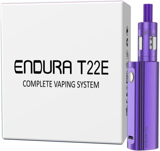 INNOKIN Endura T22E Vaping Kit, Powerful 2000mAh Mod with Prism T18E Tank, Long Lasting Long Battery Life, Precision Control, E Cigarette, E Cig, Starter Kit, No Nicotine (Violet)