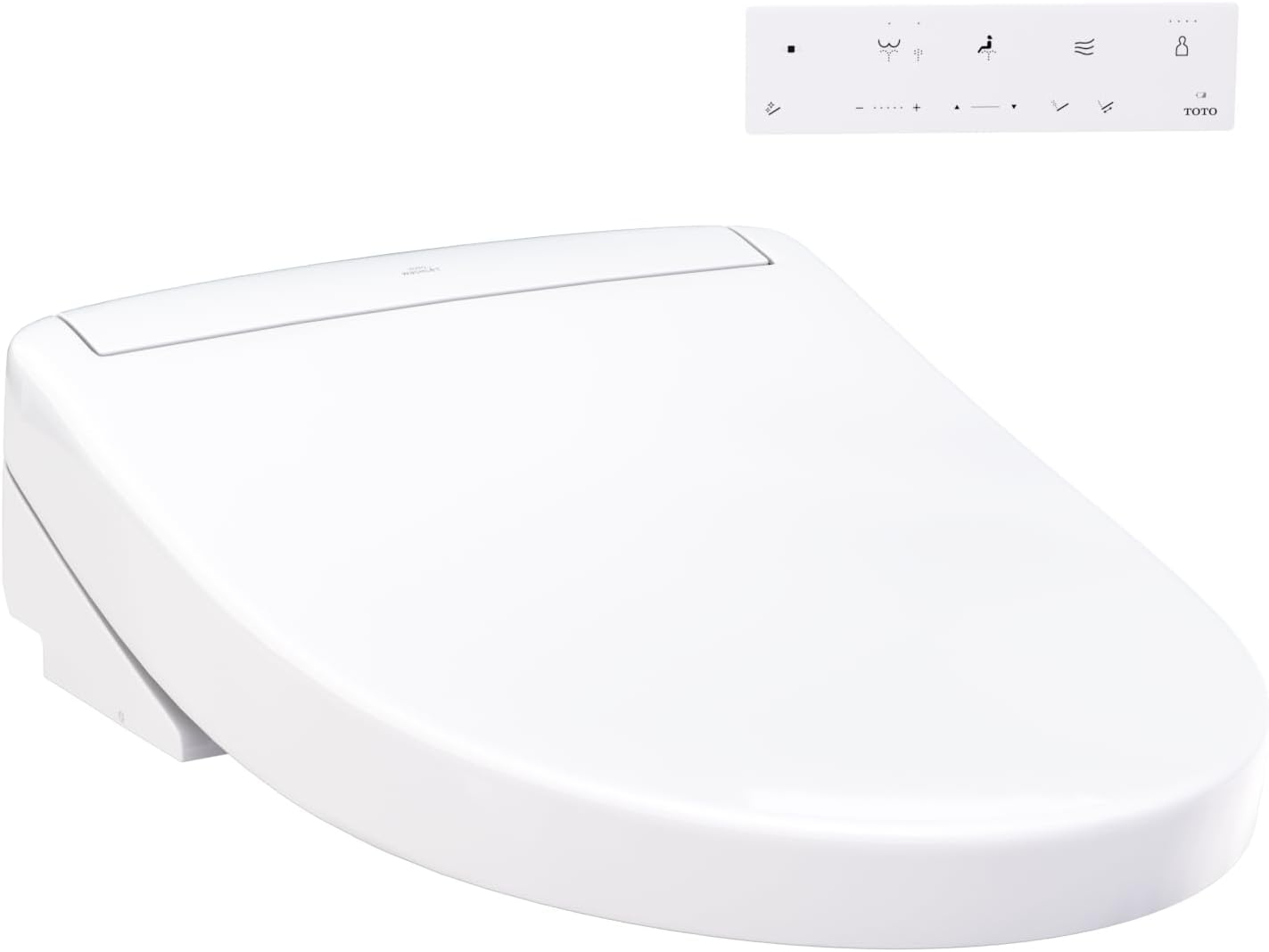 TOTO® WASHLET® S5 Electronic Bidet Toilet Seat with Instantaneous Water Heating, PREMIST and EWATER+ Wand Cleaning, Elongated, Cotton White - SW3446#01