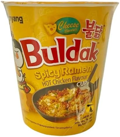 Samyang Hot Chicken Flavour CHEESE Ramen Cup (Pack of 12 Cup) HALAL