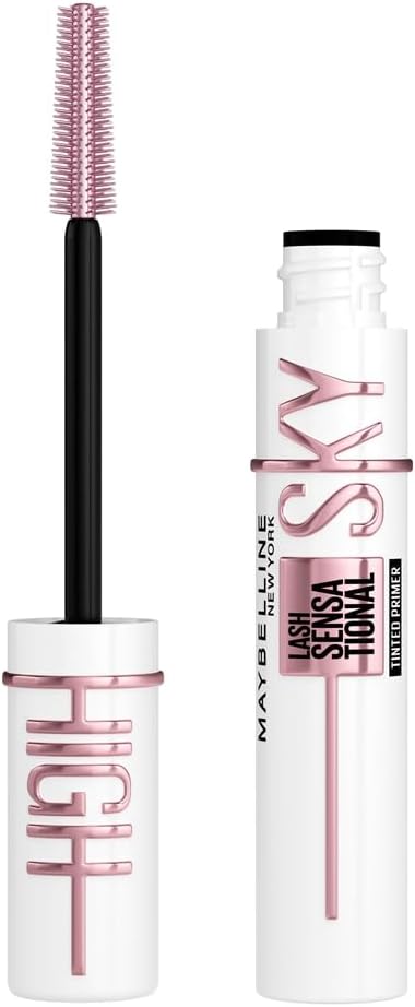Maybelline New York Lash Sensational Sky High Boosting Tinted Primer, Lengthening & Thickening Primer Lashes Care, Serum Infused Base with Vitamin B5 & Ceramides