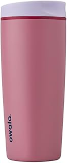 Owala SmoothSip Slider Insulated Stainless Steel Coffee Tumbler, Reusable Iced Coffee Cup, Hot Coffee Travel Mug, BPA Free 20 oz, Purple/Pink (Crochet Queen)