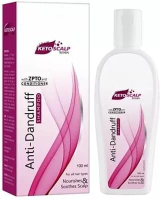 Ketoscalp Anti-Dandruff Shampoo with Conditioner for Dry Scalp, 100ml