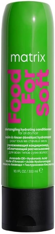Matrix Food for Soft Detangling Hydrating Conditioner for Dry Hair, with Avocado Oil and Hyaluronic Acid, 300 ml