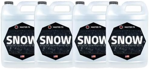 Snow Machine Fluid - Evaporating Snow Machine Fluid - Creates Dry Flakes - Non Toxic - (4 Gallon Case)