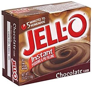 Jell-o Jello Instant Chocolate Pudding 3.9oz 110g Jello (2 Packs)