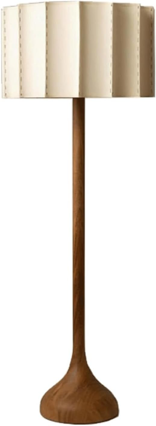 MRNVOGUN Retro Floor Lamp Corner Floor Lamp Tall Standing Lamp Reading Standing Lamp Floor Lamp with Linen Lampshade Standing Lamp
