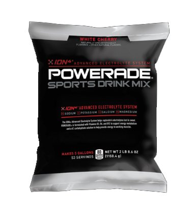 Supply Depot Powerade White Cherry Powder Drink Mix, 5 Gallon Bag