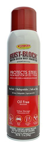 Evapo-Rust RB018 Rust-Block Water-Based Rust Inhibitor, Corrosion Inhibitor, 12 oz Aerosol Spray, Gray