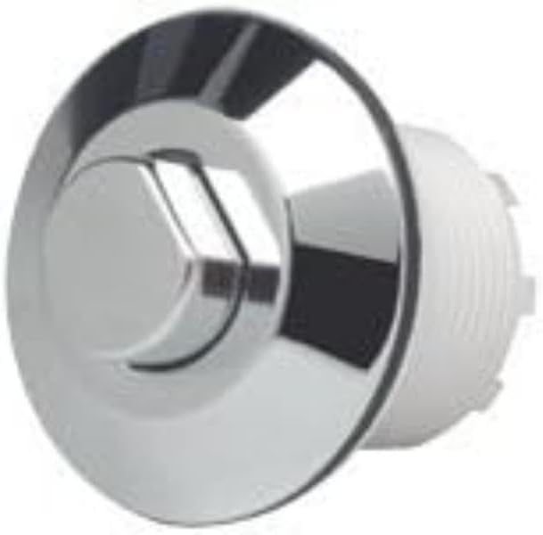 GROHE Air Button WC Flush Manual Actuator Flushing System with 750 mm Air Hose for Panel Thickness Up to 30 mm (Use with Adagio Cistern), Chrome, 38488000