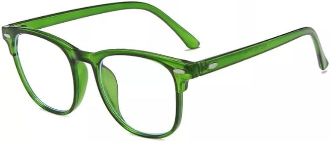 TECH-LINE-DIRECT FASHION ACCESSORIES Blue Light Blocking Glasses for Women and Men Vintage Retro Black Frame Clear Lens Geek Nerd Glasses