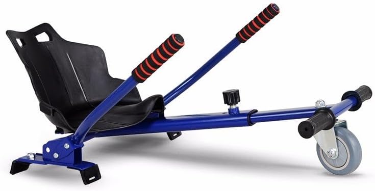 Gift Gadgets Racer Hoverkart Graffiti Galaxy Spider Camo Go Kart Hover Cart Frame Adjustable Accessory Fits For 6.5 8 10 Inch Electric Self Balance Boards (Blue)