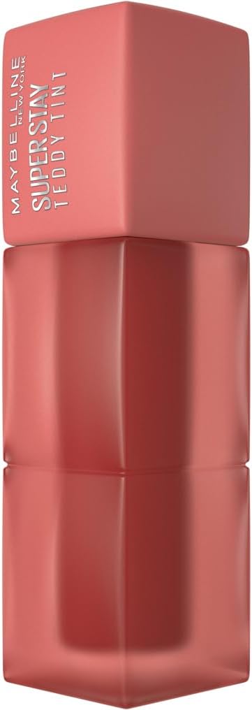 Maybelline New York Superstay Teddy Tint, Up To 12 Hour Blurred Matte, Plush Comfort, Longwear, Transferproof, Vegan, Color 15 Skinnydip