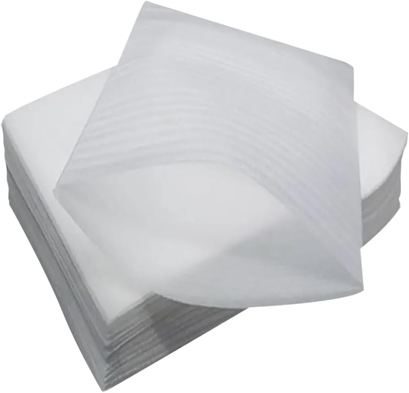 HugeDE 100Pcs 10x15cm Small Foam Packing Bags Cushion Wrap Pouches Foam Packaging Pouches Glass Packaging Pouches Packing Cushioning Supplies