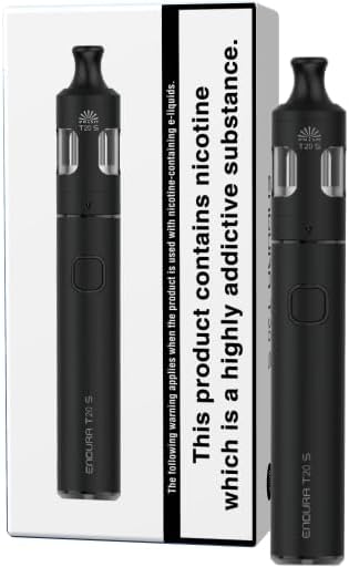INNOKIN Endura T20-S Vape Kit (Black) Prism T20S MTL Tank, 1500mAh Battery Box Mod - Sleek, User-Friendly Electronic Cigarette with Optimal Performance No Nicotine