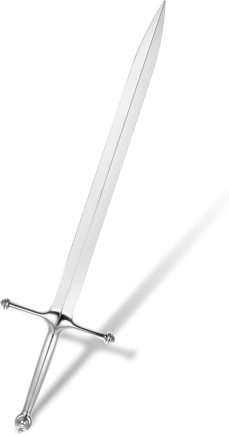 ZEYIYER Letter Opener, Silver Vintage Envelope Opener, Decorative Stainless Steel Mail Opener Tool for Office Supplies