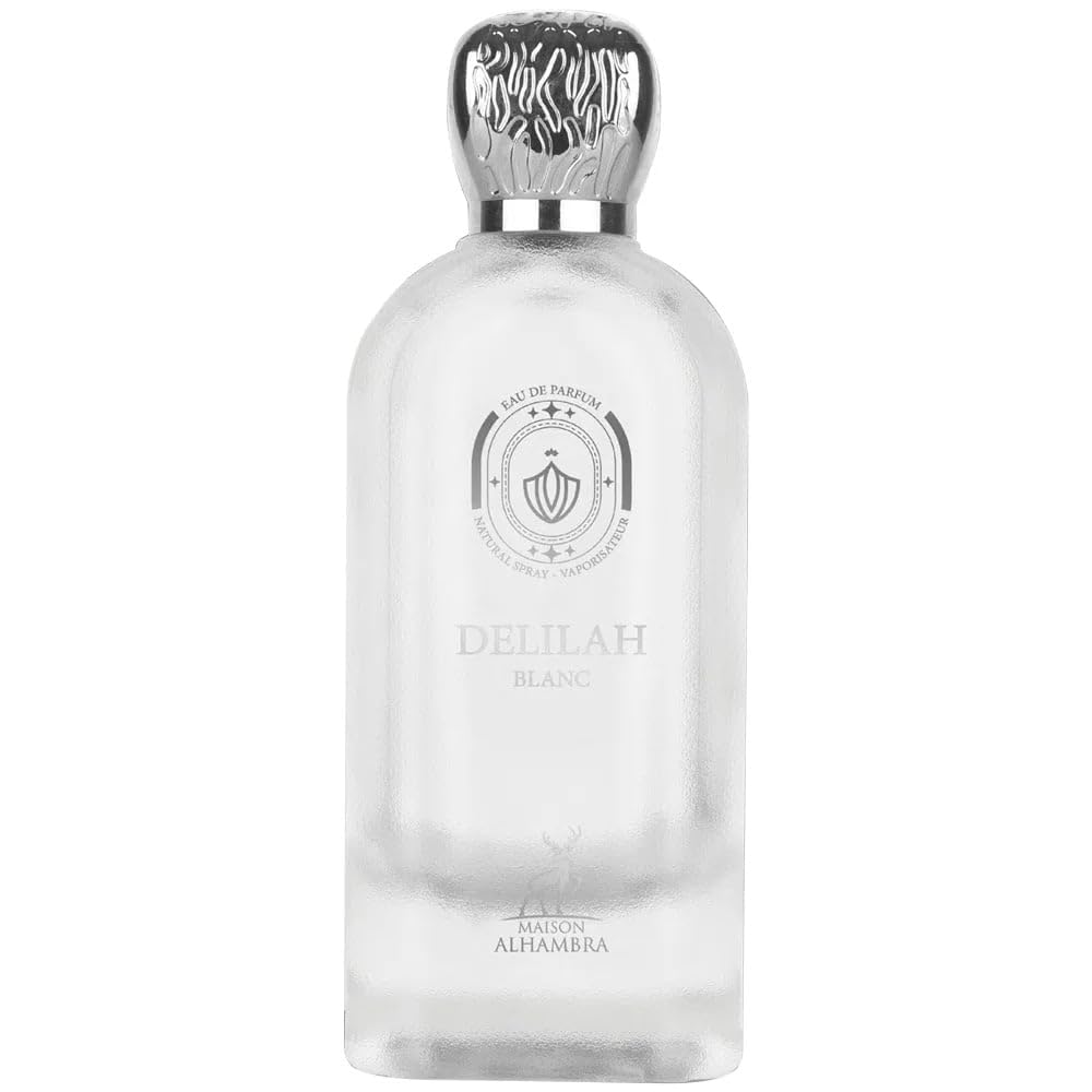 Maison Alhambra Delilah Blanc – Citrus, Amber, Floral, Musky – Eau de Parfum Spray Long-Lasting Fragrance for Women, 3.4 Ounce / 100 ml