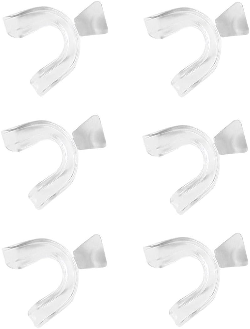 6 Pack Teeth Whitening Mouth Trays & Mouth Guard for Teeth Grinding - Reusable, Moldable Dental Trays for Bruxism, Anti Snoring Solution, Comfortable Nighttime Dental Guards for Teeth Protection