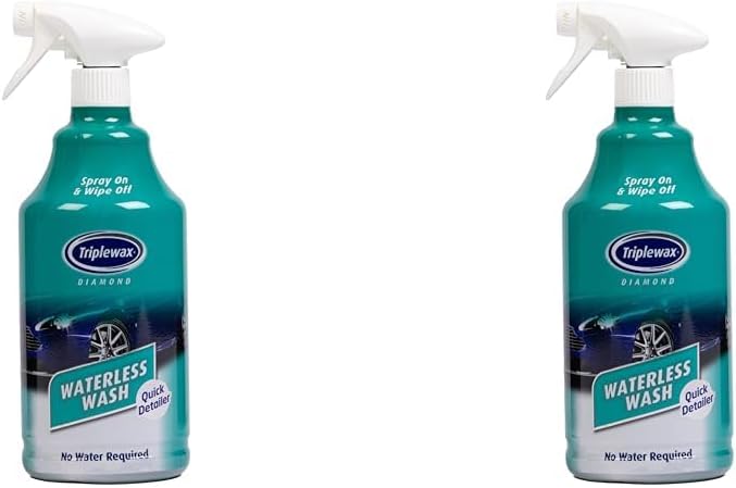 Triplewax Waterless Wash Car Shampoo 1L Trigger (Pack of 2)