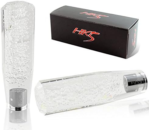 Universal JDM VIP 150mm Manual MT Transparent Octagon Crystal Bubble Shift Knob 1 Pack (Clear)