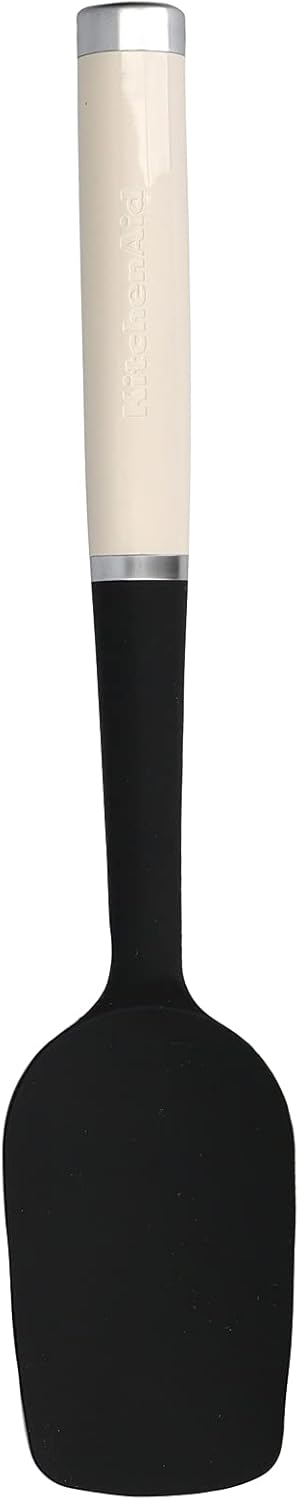 KitchenAid Silicone Spoon Spatula, Heat Resistant Cooking Utensil, Almond Cream