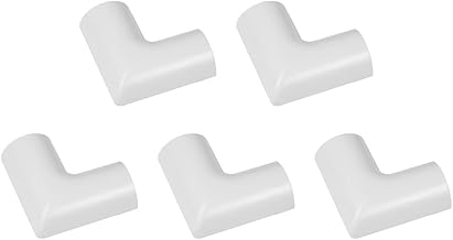 D-Line Medium Cable Raceway Flat Bend, for use with 1.18" (W) x 0.59" (H) Cable Cover - 5-Pack, White
