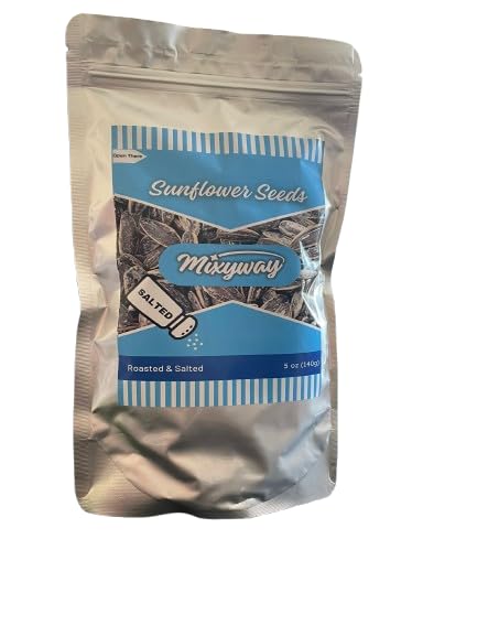 Mixyway Roasted and Salted Sunflower Seeds In Doypack 5.0 Oz (140 Grams) Halal, Kosher, Vegan Turkish Sunflower Seeds, Non GMO, Natural