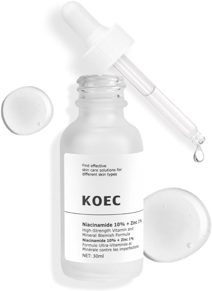 LOPHE Niacinamide Facial Moisturizing Serum, 10% Niacinamide & 1% Zinc Serum, Niacinamide Anti Aging Essence for Plump and Smooth Skin, Minimises Pore Appearance, Evens Skin Tone, 30 ml, 1PCS