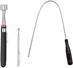 3 Pack Telescoping Magnet Pick-up Tool Set - Retrieving Telescoping Magnet Pickup Tools，Extendable Magnetic Pick Up Tools，Bendable Spring Magnet Stick