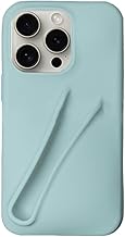 Lip Gloss Phone Case for iPhone 15 Pro for Women Girls Protective Silicone Shockproof Slim Funny Cute Phone Case Compatible with iPhone 15 Pro（Blue）