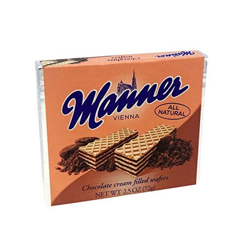 Manner Vienna - Chocolate cream filled wafers (ea. 72g) 3 pack
