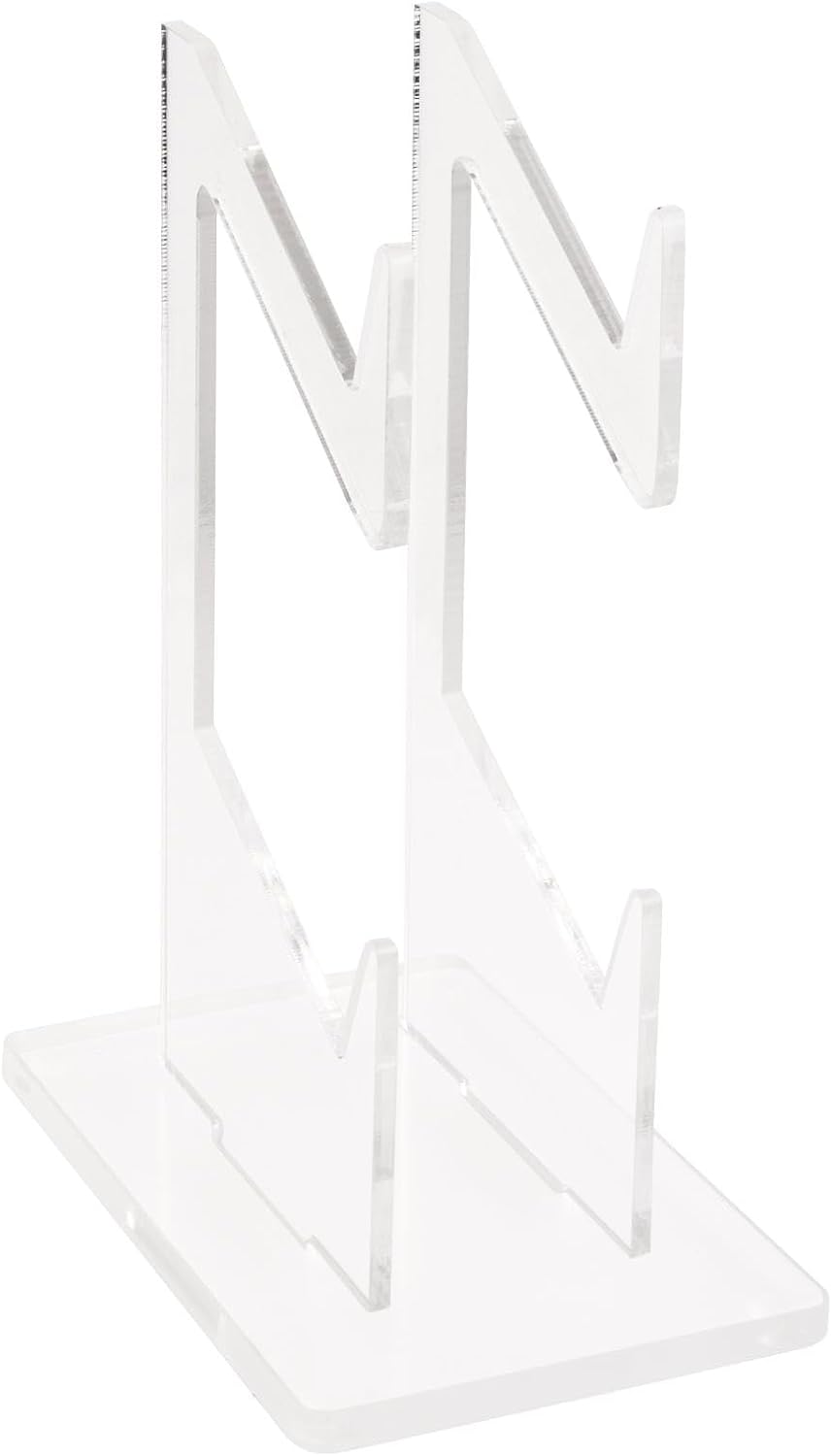 Double-Layered Acrylic Games Controller Holders, Universal Headphone and Gaming Controller Stand, Transparent Dual Gamepad Controller Holder for Desk Table