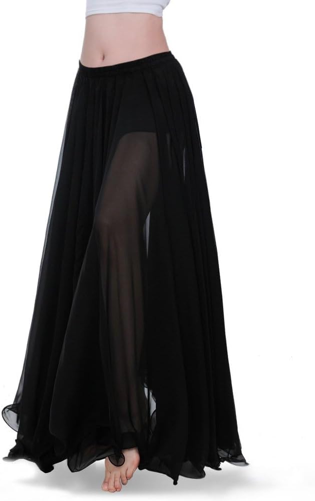 Belly Dance Skirt for Women, Dancing Skirt Belly Dancer Outfit, Flowy Long Gypsy Skirt, Halloween Costume Gift