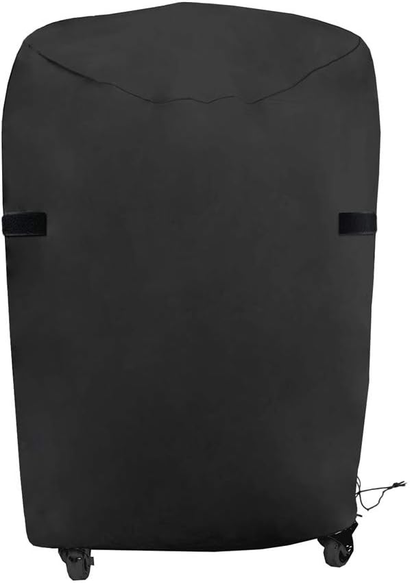 Kettle BBQ Cover Small Barbecue Cover Waterproof Heavy Duty 420D Outdoor Round BBQ Cover 77x90cm