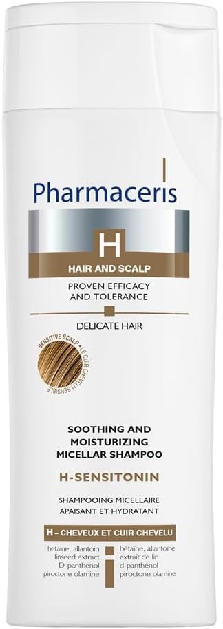 Pharmaceris H Sensitonin, Soothing Shampoo for Sensitive Scalp Prone to Irritation, Micellar Shampoo, D-Panthenol, Women and Men Hair Care - 250 ml