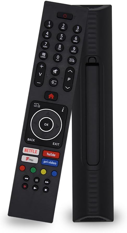 SIUMAL Universal Remote Control for Luxor Bush Digihome Finlux Smart TV with Netflix/Youtube/Freeview Play/Prim Vide - No Setup Required