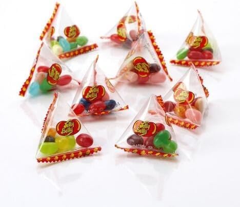Jelly Beans Assorted Mix Pyramid Bag, Pack of 25 - Assortment of Jelly Beans - Variety of Flavours - Perfect for Birthday Parties & Portion-Controlled Snacking