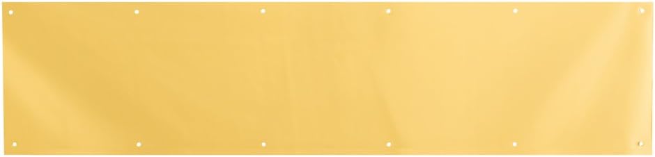 Prime-Line MP4618 Kick Plate, 8 In. x 34 In., Brite Brass on Aluminum Door Kick Plate (Single Pack)