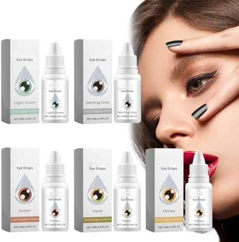 Eye Color Changing Drops, Color Changing Eye Drops, Change Eye Color Drops, Moisturizing Eye Drops, Fancy Drops Change Your Eye Color, Change Your Eyes Color in 2 Hours (Amber)