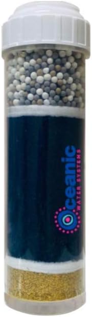 Oceanic Water Systems Alkaline Filter Cartridge - for Countertop and Under Sink Filtration RF-1050 | KDF 55, Carbon, Mineral Alkaline Ceramic Balls