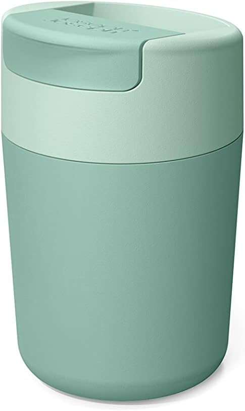 Joseph Joseph Sipp Travel mug, Hygienic, Leakproof reusable mug, Coffee & Tea Cup with Lid - 340 ml (12 fl. oz) - Green