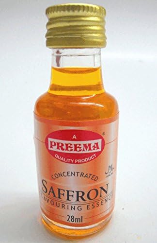 Saffron Food Flavouring Essence Preema 28ml Bottle