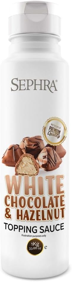 Sephra White Chocolate and Hazelnut Sauce- 1kg