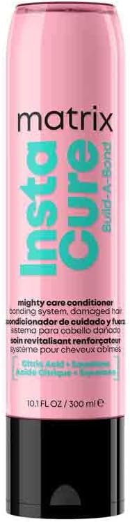 Matrix Instacure Build-A-Bond Mighty Care Conditioner, For Damaged Hair, Repairing Formula, With Citric Acid and Squalane, Strengthens From the Inside, Smooths and Softens