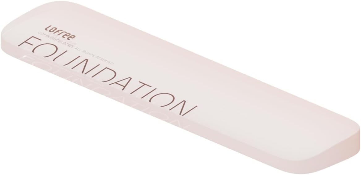 LOFREE Foundation Jelly Palm Rest for Computer Keyboard, Semi-Transparent Acrylic Ergonomic Design Wirest Rest for Typing Pain Relief, Desk Pads Support Hand and Arm, Stain Resistant