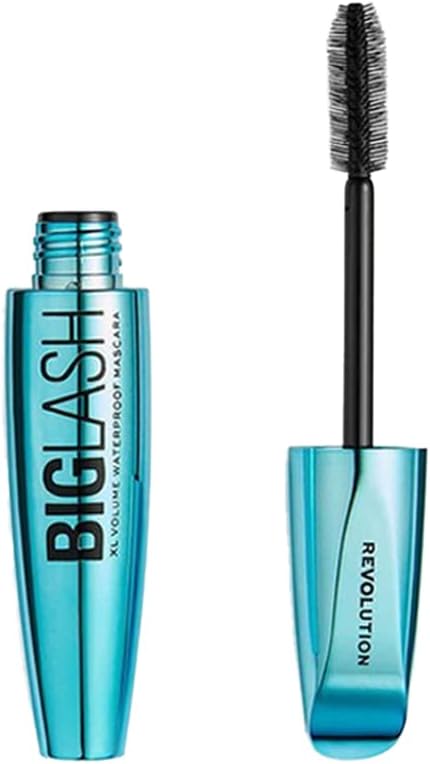 Revolution Beauty, Big Lash Volume Waterproof Mascara, Volumising & Lengthening with a Lightweight Feel, Fast-Drying, Vegan & Cruelty-Free, Jet Black