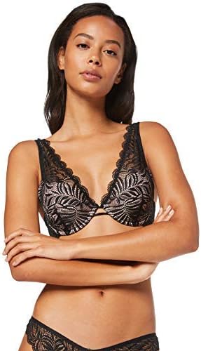 Iris & Lilly Women's Push-Up Lace Bra